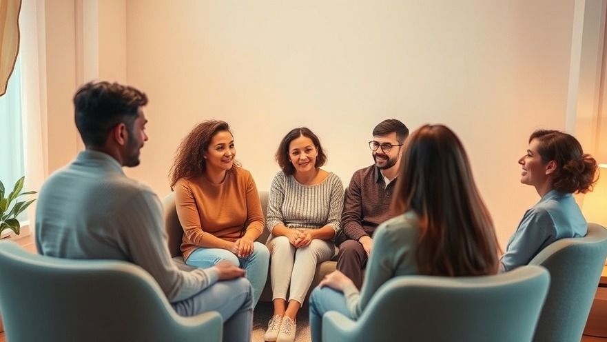 a group of people sitting in chairs, forming a circle