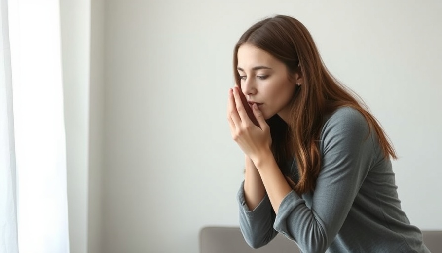 Young woman whispering, leaning forward, casual indoor environment, photorealistic, simple white wall background, highly detailed, subtle emotional tone, natural colors, soft lighting